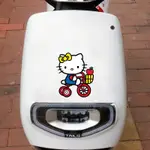 HL HELLO KITTY 可愛貼紙卡通貼紙裝飾摩托車 KITTY 貓車裝飾貼紙防水電動車美容改裝
