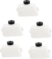 ERINGOGO 5pcs Small Tank for Motorcycle Plastic Mini Gas Tank with Seal Lid for 2 Stroke Engines