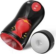 Sex Toys Male Masturbator Penis Pump - Male Sex Toys for Men with 3 Swirling 5 Tightening 10 Vibration Modes Sucking Penis Training Vibrator Glans Trainer Pocket Pussy 3D Textured Sleeve