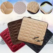 Plush Car Seat Heating Pad Cushion Cigar Lighter/USB Socket Heater Pad Universal
