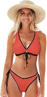 [Joisal] Black Women Bikini Triangle Tie String Thong Sexy Bikini
