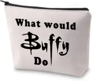 ZJXHPO What Would Buffy Do Makeup Bag, Buffy Do, 23.5*17 Cm, Colour Name:Buff...