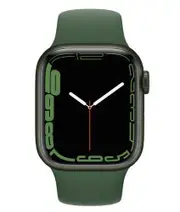 Apple Watch Series 7 - 32GB - Green-Aluminum-Sport Band-Clover - GPS - 41mm - Green - Aluminum - Clover - Sport Band - Rubber - Refurbished (Good Condition)