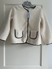New Jacadi Girl Fleece Jacket Size 12