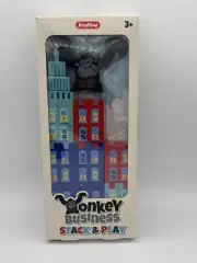 Schylling Monkey Business Stack & Play Toddler Puzzle Wood Game