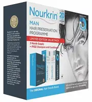 Nourkrin Man Value Pack 180 Tablets, Shampoo and Conditioner