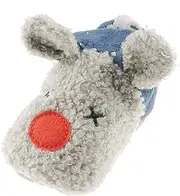 [Glamour Girlz] Baby Girls Boys Plush Grey & Navy Red Nose Reindeer Boot Booties Slippers