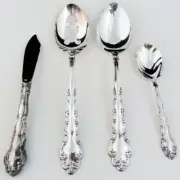 MODERN BAROQUE by Oneida 4 Piece Serving Set NEW NEVER USED Silver Plate