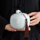 高檔網紅青瓷茶葉罐密封罐家用陶瓷大號儲存罐創意精品防潮罐擺件