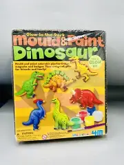 4M Mould and Paint Dinosaur - Box Damaged - Glow In The Dark - Kids Fun