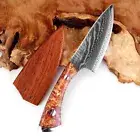 Boning Utility Kitchen Knife Chef Slicing Peeling Vegetable Meat Damascus Steel