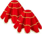 [Generic] Juggling Scarves | Velvet Octagonal Handkerchief - Yangko Towel, Chinese Style Dance Handkerchief, Performance Prop Decor for Women Girls