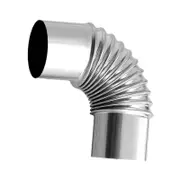 Stove Pipe Elbow, 90 Degree Furnace Elbow, Chimney Extension Exchange Flue Adapter Tube Accessories Pipe 80mm