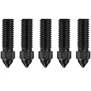 Creality K1 Nozzle Kits, 5PCS Ender 3 V3 KE 3D Printer Hardened Steel Nozzles 0.