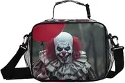 Balloon Clown Red Insulated Lunch Box for Women Men - Ideal for Work, Picnics - Includes Adjustable Shoulder Strap