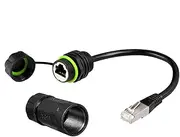 Ethernet Cable Extender | RJ45 Network Communication Socket,Male to Female Connector, Shielded Signal for Enhanced Data Transmission