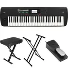 Korg i3 Arranger Keyboard Essentials Bundle - Matte Black