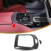 Dry Carbon Fiber Car Central Control Gear Panel Cover Trim For BMW 5 Series 2024