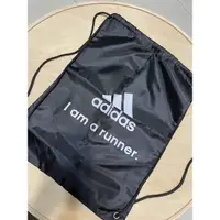 在飛比找蝦皮購物優惠-adidas 後背束口袋-黑（新）