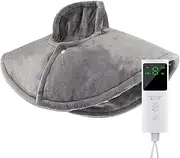 Heating Pad Electric for Lower Back Pain & Period Cramps, Heat Pad with 9 Heat Settings for Neck & Shoulders, Heat Patches