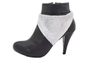 Women Silver Mesh Metal Boot Chain Bracelet Shoe Charm Triangle Bandanna Anklet