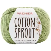 Premier Yarns Cotton Sprout Yarn - Leaf 100g*