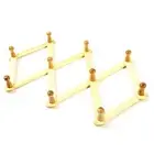 Wall-Mounted Expandable Wooden Coat Rack Clothes Hanger with 10 Pegs Hooks Shelf