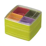 『日本製』 四色雙層方型便當盒