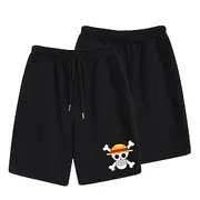 One Piece Monkey D. Luffy Beach Shorts Board Shorts Back To School Anime Harajuku Graphic Kawaii For Couple's Men's Women's Adults' Back To School Hot Stamping