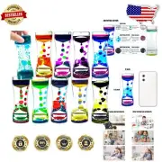 Multi-Purpose Liquid Motion Bubblers - Colorful Stress Relief for Kids & Adults