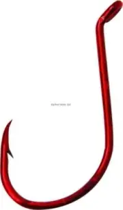 Eagle Claw Lazer Sharp Octopus Hook #4 Heavy Wire Up Eye Red 10/Pk L2RGH-4