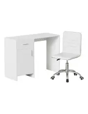 [Artiss] Computer Desk Office Chair in White
