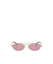 Miu Miu Eyewear Aviator Sunglasses 53 Pink