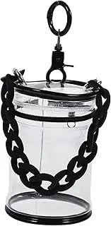 GARIOUANS 1 Set Clear Doll Storage Bag Multi Functional Mini Display Container with Convenient Chain Portable Bag for Dolls and Clothes Lightweight Easy to Clean Versatile Design