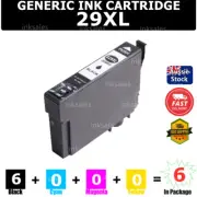6x Generic 29XL 29 XL T2991 Black Ink Cartridge For Epson XP235 XP432 XP442