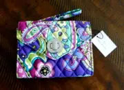 VERA BRADLEY Your Turn Smartphone Wristlet - Heather - Purple - Turnlock - NWT
