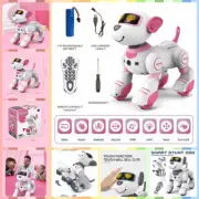 Remote Control Toys Pink Programmable Smart Dancing Stunt Intelligent Robot Dog