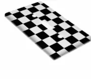 NEW~Black and White Checkered Light Switch Cover/ Single Toggle
