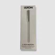 Lexon White Ballpoint Pen Flash Drive Memory Stick USB-C 32gb
