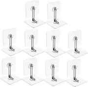 CORHAD 10Sets No Drill Adhesive Furniture Wall Anchors Tip Safety Brackets for Proofing Tv Shelves Dressers and Cabinets Durable and Versatile Stabilization
