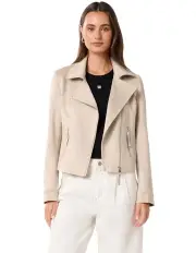 [Forever New] Indie Vegan Suede Biker Jacket in Beige
