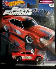 Hot Wheels Premium Fast & Furious Fast Rewind Mazda RX-3 Red 1/5