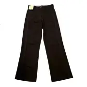 NEW Blue Willi’s Twill Tux Pant High Rise Straight Leg Black Danish 28 x 30 4/6