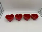 Celebrate It Ceramic 4in Red Heart Ramekins Set of 4 CC01B23033