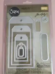 Sizzix Framelits Dies By Tim Holtz 8/Pkg-Tag Collection