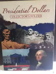 Presidential Dollars Collectors Folder-Whitman Publishing-44 Slots-Slight Damage