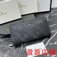 在飛比找蝦皮購物優惠-盈盈二手/Dior/迪奧長夾皮夾 長夾 錢包 零錢包 多卡位