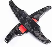 Car Steering Wheel Shift Paddles for M&azda 3 Axela 2020-2021 Forged Carbon Fiber Replacement Shift Paddle Car Gear Steering Wheel Paddle Shifter Extension 2pcs HTEOPOEKFR