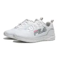 在飛比找PChome24h購物優惠-FILA 休閒鞋 慢跑鞋 白灰 網布 透氣 基本款 男 1J