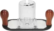 Woodworking Trimmer Base Protective Transparent Plastic Router Power Tool DIY Accessories for Multiple Work